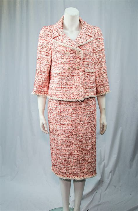 chanel inspired tweed suit.